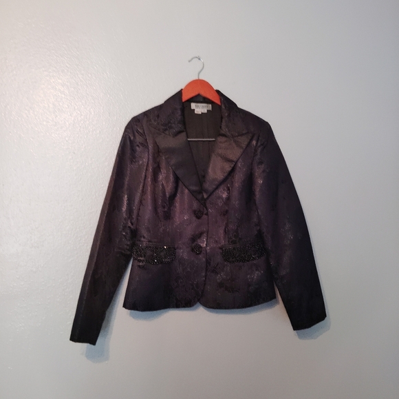 Kat Unger New York Sequined Blazer Jacket Size 12 - Picture 11 of 16